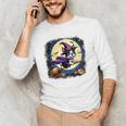 Cute Boston Terrier Halloween Costume Dog Lover Women Girls Men's Long Sleeve T-Shirt, novelty gifts, funny gifts