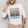 Dog Boston Terrier Mom Vintage Boston Terrier Mom Men's Long Sleeve T-Shirt, novelty gifts, funny gifts