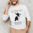 Life Is Better With A Boston Terrier Dog For Lover Men's Long Sleeve T-Shirt, novelty gifts, funny gifts