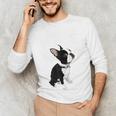 Love NOPE Boston Terrier Dog Lover Men's Long Sleeve T-Shirt, novelty gifts, funny gifts