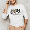 Peace Love Boston Terrier Boston Terrier Lover Dog Mom Men's Long Sleeve T-Shirt, novelty gifts, funny gifts