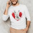 Valentine's Day Boston Terrier Dog Men's Long Sleeve T-Shirt, novelty gifts, funny gifts