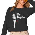 Boston Terrier Dad The DogFather Shirt Boston Terrier Women Long Sleeve T-Shirt, Couple Gifts, Boston Terrier Dad Gifts, trending gift