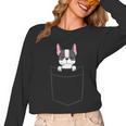 Boston Terrier In The Pocket Cute Boston Terrier Dog For Men Women Girls Kids Women Long Sleeve T-Shirt, trending gift