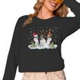 Christmas Boston Terrier Santa Dog Lover Women Long Sleeve T-Shirt, Boston Terrier Christmas Gifts, trending gift