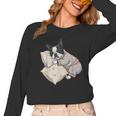 Sleepy Boston Terrier Pajama Men Women Kids Women Long Sleeve T-Shirt, trending gift