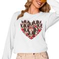 Boston Terrier Heart Valentine Boston Terrier Women Long Sleeve T-Shirt, trending gift