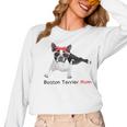 Boston Terrier Mom Bandana Boston Terrier Dog Women Long Sleeve T-Shirt, Couple Gifts, Mom Gifts, Boston Terrier Mom Gifts, trending gift