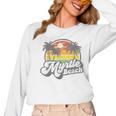 Myrtle Beach South Carolina Retro 70s Vintage Vacation Women Long Sleeve T-Shirt, trending gift