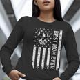 Best Boston Terrier Dog Mom Ever USA Flag For Men Women Kids Women Long Sleeve T-Shirt, Boston Terrier Mom Shirts, funny gift