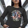 Boston Bull Terrier Women Boston Terrier Dog Mom Women Long Sleeve T-Shirt, Boston Terrier Mom Shirts, funny gift