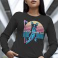 Boston Terrier Dad Retro Women Long Sleeve T-Shirt, Boston Terrier Dad Shirts, funny gift