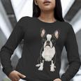 Boston Terrier Dog Motif Pet Art Boston Terrier For Men Women Kids Women Long Sleeve T-Shirt, funny gift
