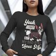 Boston Terrier Fart American Gentleman Non-Sporting Dog Women Long Sleeve T-Shirt, American Boston Terrier Shirts, funny gift