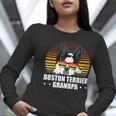 Boston Terrier Grandpa Dog Owner Boston Terrier Women Long Sleeve T-Shirt, funny gift