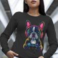 Boston Terrier Lovers Gaming Headphones Boston Terrier Women Long Sleeve T-Shirt, funny gift