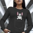 Boston Terrier In The Pocket Cute Boston Terrier Dog For Men Women Girls Kids Women Long Sleeve T-Shirt, funny gift