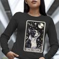 Boston Terrier Tarot Card Star With The Moon Men Women Kids Women Long Sleeve T-Shirt, Boston Terrier Tarot Shirts, funny gift