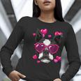 Boston Terrier Valentines Day Shirt Heart Dog Lover Women Long Sleeve T-Shirt, funny gift