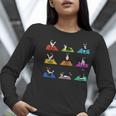 Boston Terriers Yoga Asana Pose And Meditation Women Long Sleeve T-Shirt, funny gift