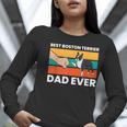 Cute Boston Terrier Best Boston Terrier Dad Ever Women Long Sleeve T-Shirt, Boston Terrier Dad Shirts, funny gift