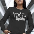 The Dogfather Boston Terrier Dog Dad Tshirt Idea Women Long Sleeve T-Shirt, Boston Terrier Dad Shirts, funny gift