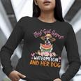 This Girl Loves Watermelon And Her Boston Terrier Dog Mother Women Long Sleeve T-Shirt, funny gift