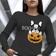 The Halloween Boston Terrier Women Long Sleeve T-Shirt, Boston Terrier Halloween Shirts, funny gift