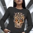 Halloween Costume Skull Boston Terrier Dog Lover For Men Women Kids Women Long Sleeve T-Shirt, Boston Terrier Halloween Shirts, funny gift