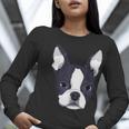 Kids Boston Terrier Dog For Women And Girls Women Long Sleeve T-Shirt, funny gift