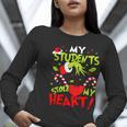 My Students Stole My Heart Teacher Holiday Merry Christmas Women Long Sleeve T-Shirt, funny gift