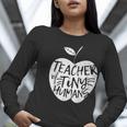 Teacher Of Tiny Humans Preschool Kindergarten Teacher Women Long Sleeve T-Shirt, funny gift