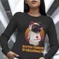 Vintage Boston Terrier Grandma Wear Sunglasses Dog Lover Men Women Girls Kids Women Long Sleeve T-Shirt, funny gift