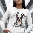 Bostie Mama Dog Dad Boston Terrier For Men Women Women Long Sleeve T-Shirt, Boston Terrier Dad Shirts, funny gift