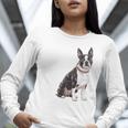 Boston Terrier Dog Dad Boston Terrier Dog Lovers Women Long Sleeve T-Shirt, Boston Terrier Dad Shirts, funny gift