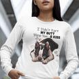 Boston Terrier Shirt I Didn't Fart My Butt Blew You A Kiss Women Long Sleeve T-Shirt, funny gift
