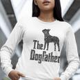 The Dogfather Boston Terrier Dog Funny Dog Gift T-Shirt For Men Women Girls Kids Women Long Sleeve T-Shirt, funny gift