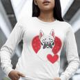 Valentine's Day Boston Terrier Women Long Sleeve T-Shirt, funny gift