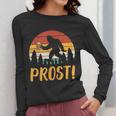 Bigfoot Sasquatch Prost Retro Bavarian Oktoberfest Men Women Women Long Sleeve T-Shirt, funny design