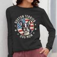 Boston Bull Terrier Women Boston Terrier Dog Mom Women Long Sleeve T-Shirt, Couple Gifts, Mom Gifts, Boston Terrier Mom Gifts, funny design
