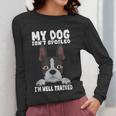 Boston Terrier American Gentleman Dog Lover I'm Well Trained Women Long Sleeve T-Shirt, American Boston Terrier Gifts, funny design