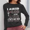 Boston Terrier American Gentleman Non-Sporting Dog Lover Women Long Sleeve T-Shirt, American Boston Terrier Gifts, funny design