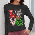 Boston Terrier Christmas Tree Lights Santa Dog Xmas For Men Women Kids Women Long Sleeve T-Shirt, Boston Terrier Christmas Gifts, funny design