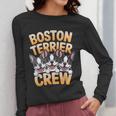 Boston Terrier Crew Cartoon For Dog Owner Pet Boston Terrier Women Long Sleeve T-Shirt, funny design