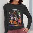 Boston Terrier Dog Christmas Happy Hallothankmas Halloween For Men Women Kids Women Long Sleeve T-Shirt, Boston Terrier Christmas Gifts, Boston Terrier Halloween Gifts, funny design