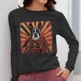 Boston Terrier Dog Japanese Art Samurai Ukiyo-e Women Long Sleeve T-Shirt, funny design