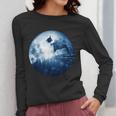 Boston Terrier Dog Moon Dog Mom Dad Women Men Dog Lovers Women Long Sleeve T-Shirt, Couple Gifts, Mom Gifts, Boston Terrier Dad Gifts, Boston Terrier Mom Gifts, funny design