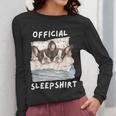 Boston Terrier Dog Official Sleepshirt Pajamas Nightgown Men Women Girls Kids Women Long Sleeve T-Shirt, funny design