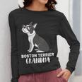 Boston Terrier Dog Owner Grandma Women Long Sleeve T-Shirt, funny design