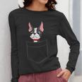 Boston Terrier Dog In The Pocket Boston Terrier For Men Women Girls Kids Women Long Sleeve T-Shirt, funny design
